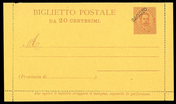 REGNO DITALIA INTERI POSTALI ... 