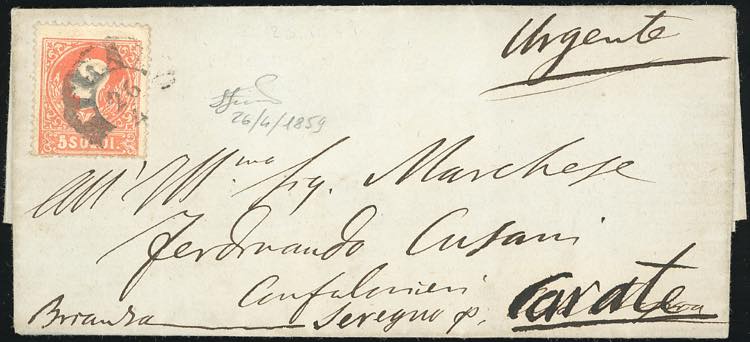 1859 - 5 soldi rosso, II tipo (30) ... 