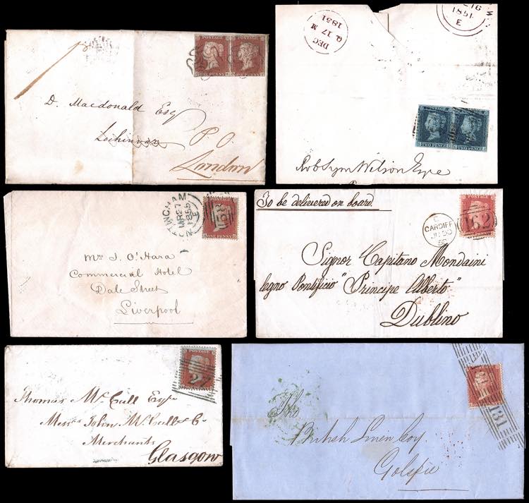 GRAN BRETAGNA 1843/1857 - Cinque ... 