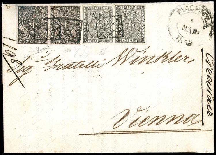 PARMA-AUSTRIA 1853 - 10 cent. ... 