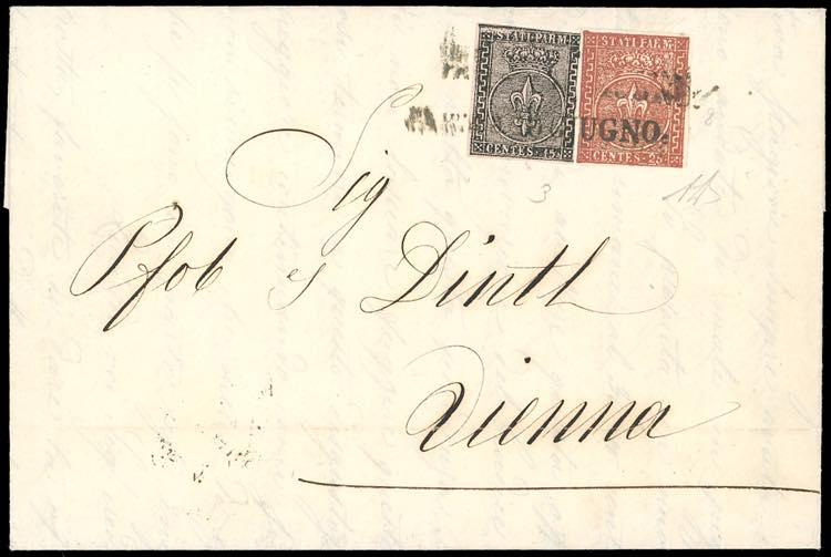 PARMA-AUSTRIA 1856 - 15 cent. ... 