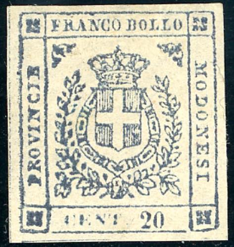 1859 - 20 cent. ardesia violaceo, ... 
