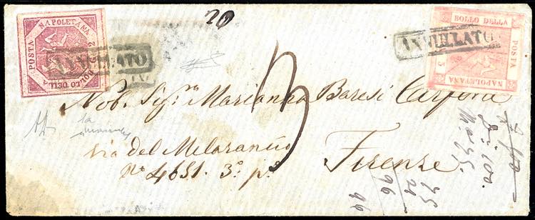 1860 - 2 grana carminio lillaceo, ... 