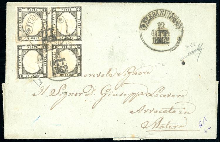 1861 - 1 grano nero grigiastro ... 