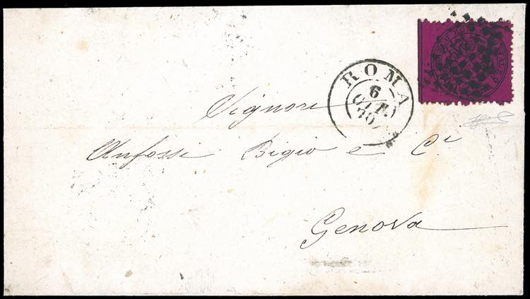 1870 - 20 cent. rubino (28f), ... 