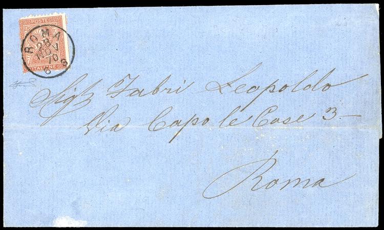 1870 - 2 cent. De La Rue, tiratura ... 