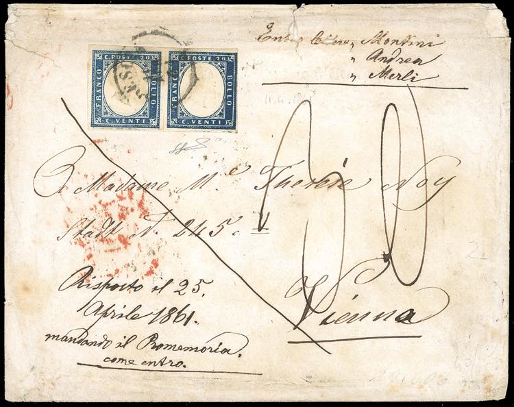 SARDEGNA-AUSTRIA 1861 - 20 cent. ... 