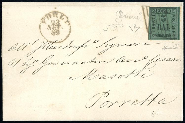 1859 - 3 baj verde scuro (4), ... 