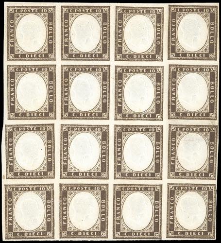 1859 - 10 cent. bruno cioccolato ... 