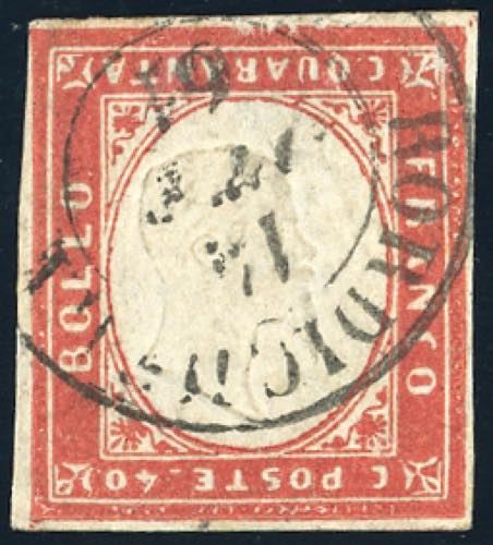 1861 - 40 cent. rosso vermiglio, ... 