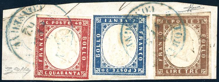 1861 - 3 lire rame vivo, ben ... 