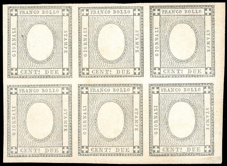 1861 - 2 cent. grigio nero, ... 