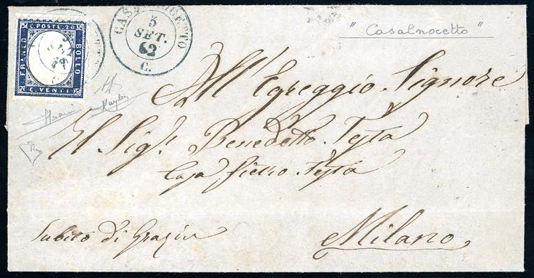 PIEMONTE-CASALNOCETTO, in azzurro ... 