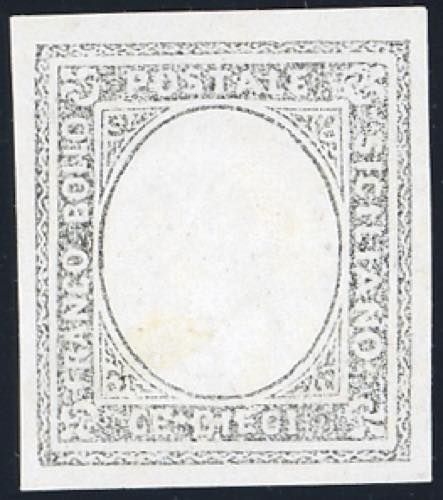 1860 - 10 cent. nero saggio ... 