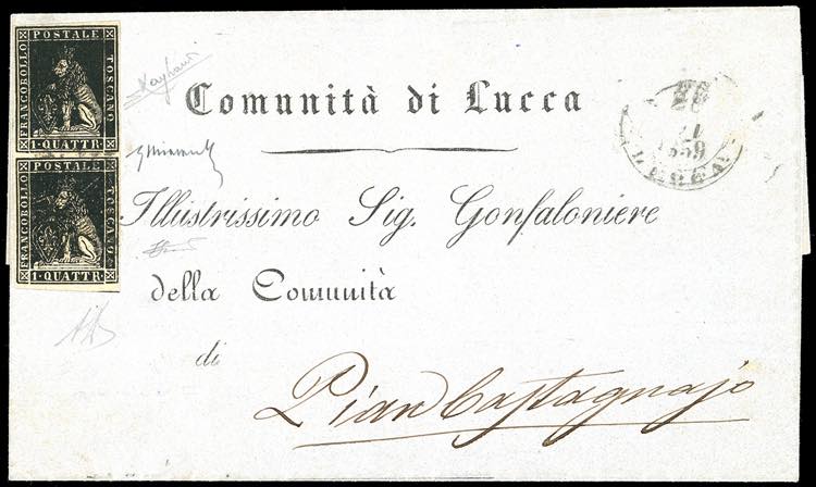 1859 - 1 quattrino nero, II ... 