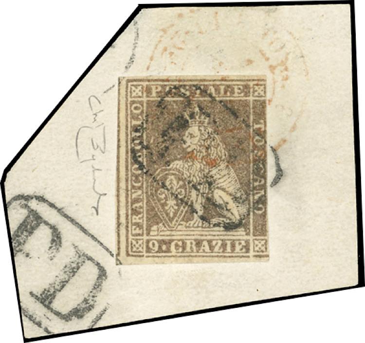 1859 - 9 crazie bruno lillaceo ... 