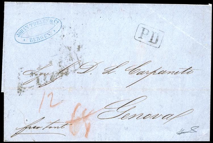 SARDEGNA-NORVEGIA 1859 - Lettera ... 