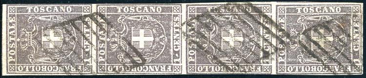 1860 - 1 cent. violetto bruno ... 