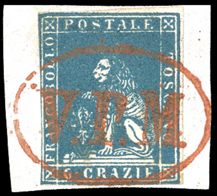 1857 - V.P.M. ovale grande punti ... 