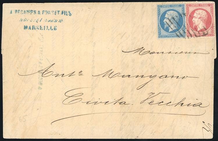 1866 - CIVITAVECCHIA, griglia - 20 ... 