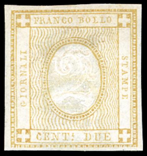 1862 - 2 cent. bistro, doppia ... 