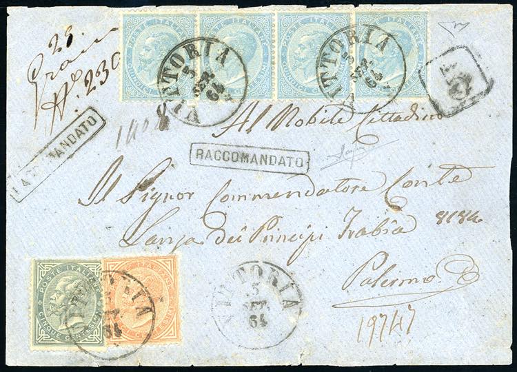 1864 - 5 cent., 10 cent., 15 cent, ... 