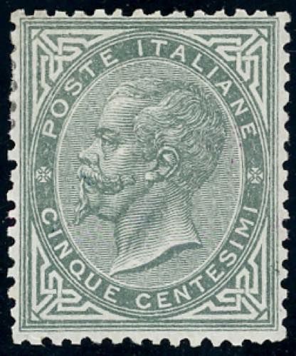 1863 - 5 cent. De La Rue, tiratura ... 