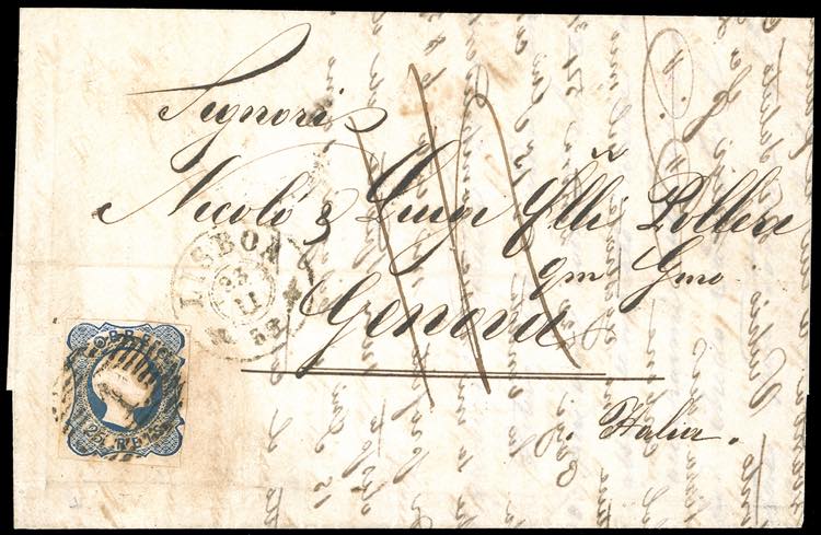 SARDEGNA-PORTOGALLO 1855 - 25 r. ... 