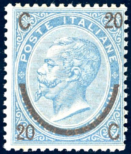 1865 - 20 cent. su 15 cent. Ferro ... 