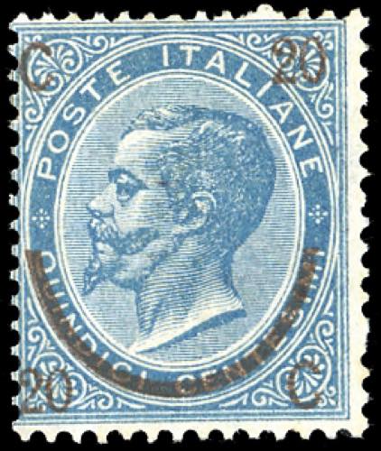 1865 - 20 cent. su 15 cent. Ferro ... 