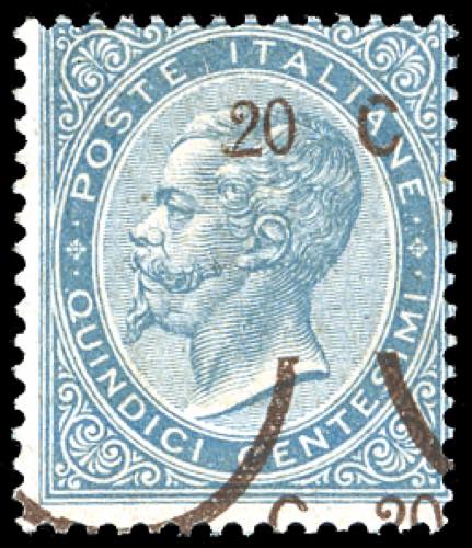 1865 - 20 cent. su 15 cent. Ferro ... 