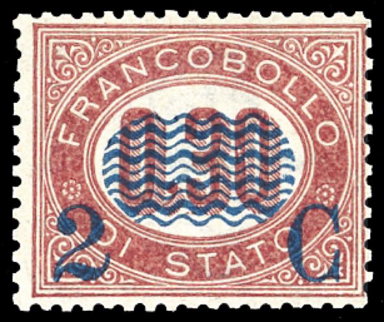 1878 - 2 cent. su 0,30 lire ... 