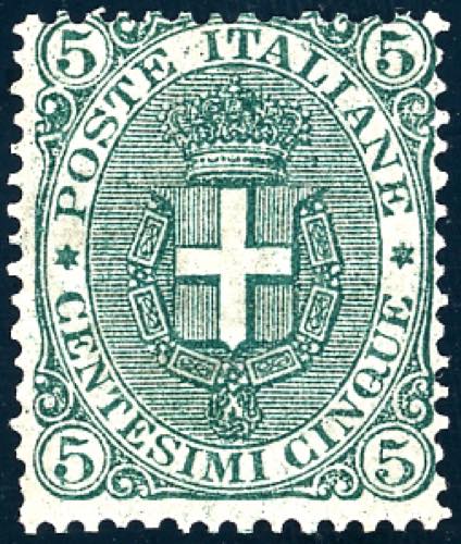 1891 - 5 cent. Stemma, fondo ... 