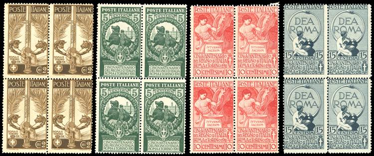 1911 - Unità dItalia, serie ... 