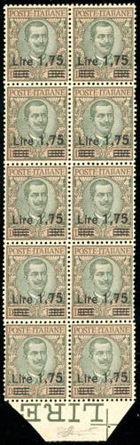 1925 - 1,75 lire su 10 lire ... 