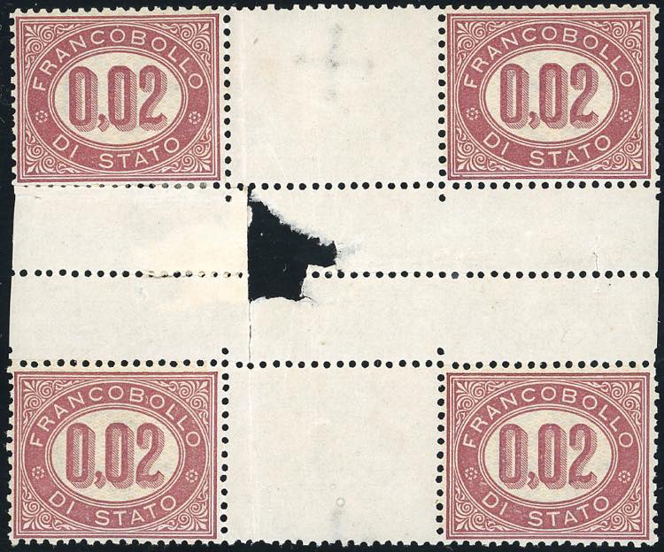 1875 - 0,02 lire Servizio (1), ... 