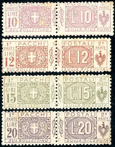 1922 - 10,12,15 e 20 lire Nodo di ... 