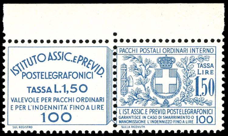 1936 - 1,50 lire Assicurazioni ... 
