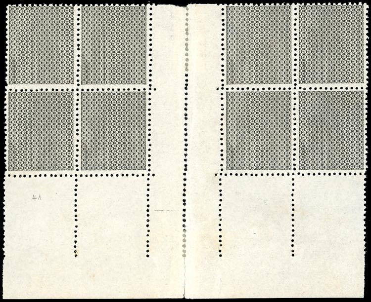 1863 - De La Rue, prova del fondo ... 