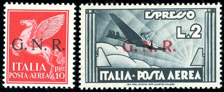 1944 - 10 lire e 2 lire ardesia, ... 