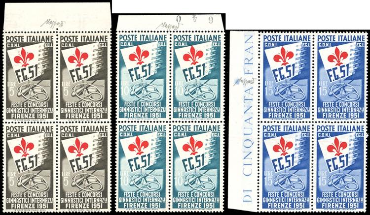 1951 - Ginnici, serie completa ... 