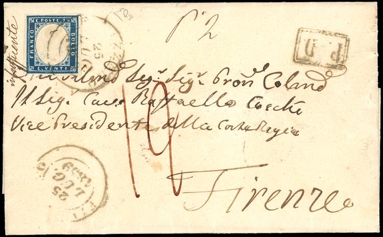 1859 - 20 cent. IV emissione di ... 