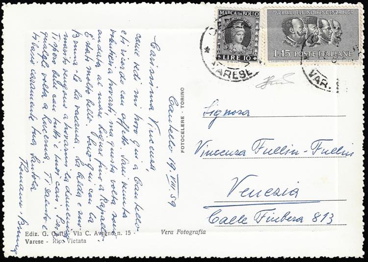 1959 - 15 lire II Guerra ... 