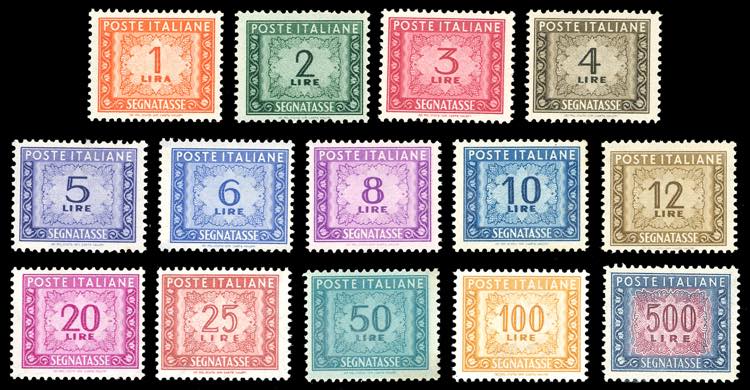 1947/54 - Filigrana ruota, serie ... 