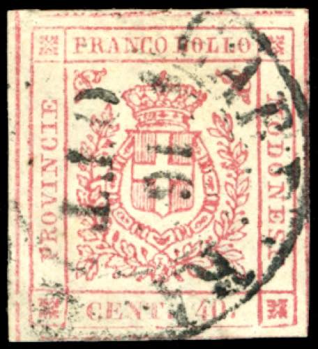 1859 - 40 cent. carminio vivo ... 