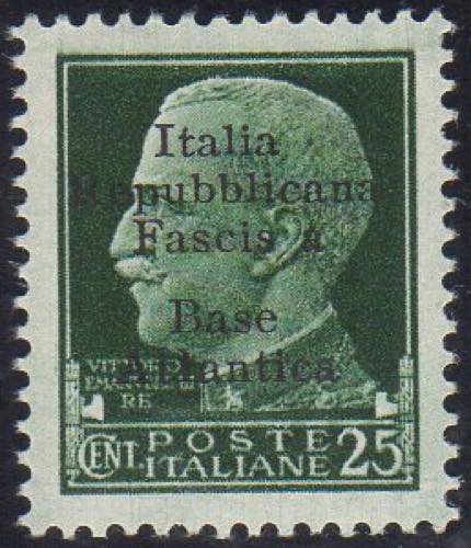 BASE ATLANTICA 1943 - 25 cent., ... 