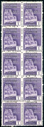 IMPERIA 1945 - 1 lira, soprastampa ... 