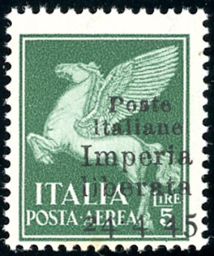 IMPERIA 1945 - 5 lire posta aerea, ... 