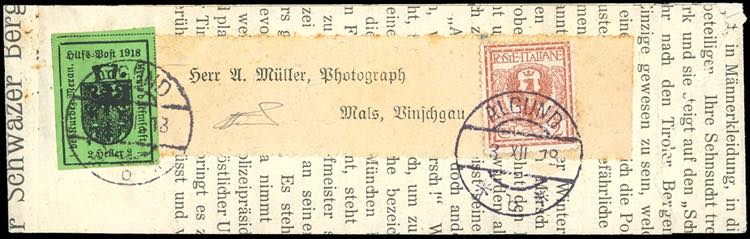 MERANO 1918 - 2 h., II tipo (6), ... 