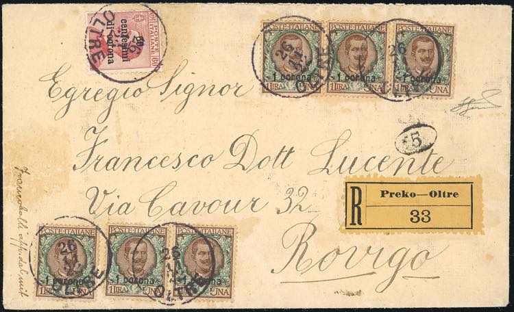 DALMAZIA 1922 - 1 corona su 1 ... 